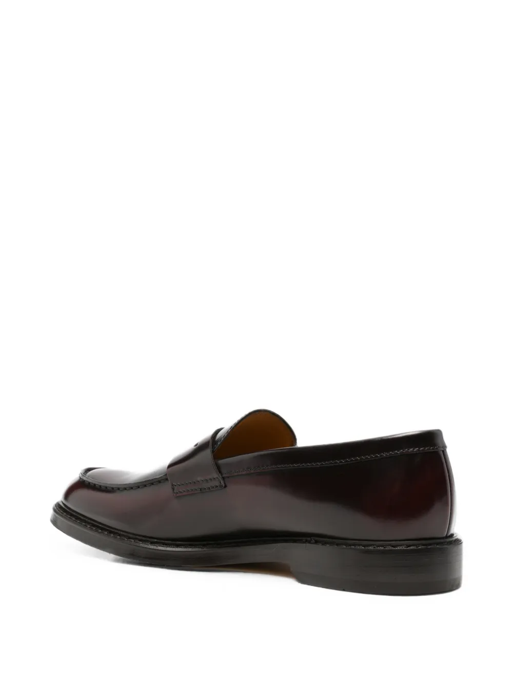 Doucal's polished-finish penny loafers Bruin