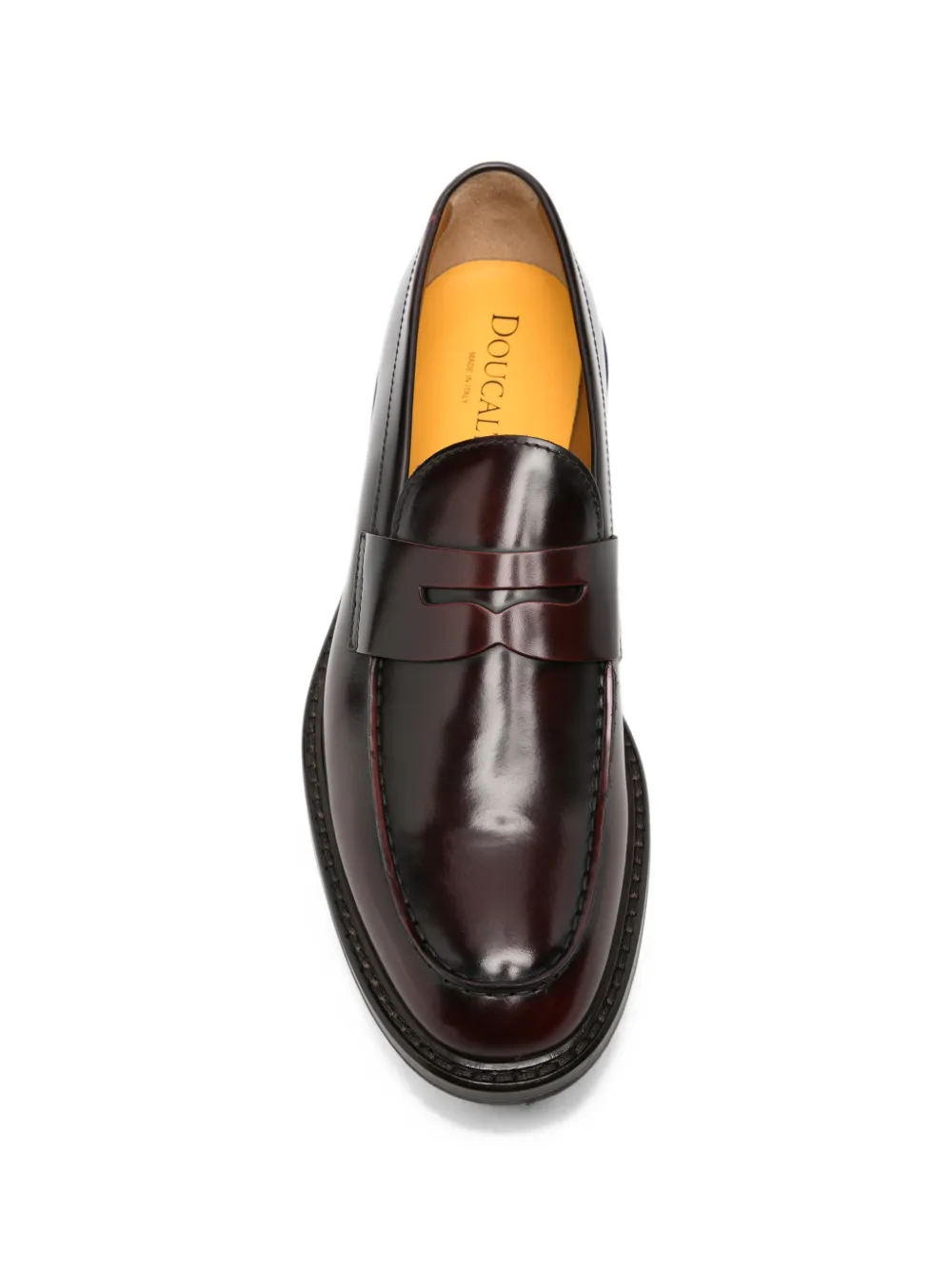Doucal's polished-finish penny loafers Bruin
