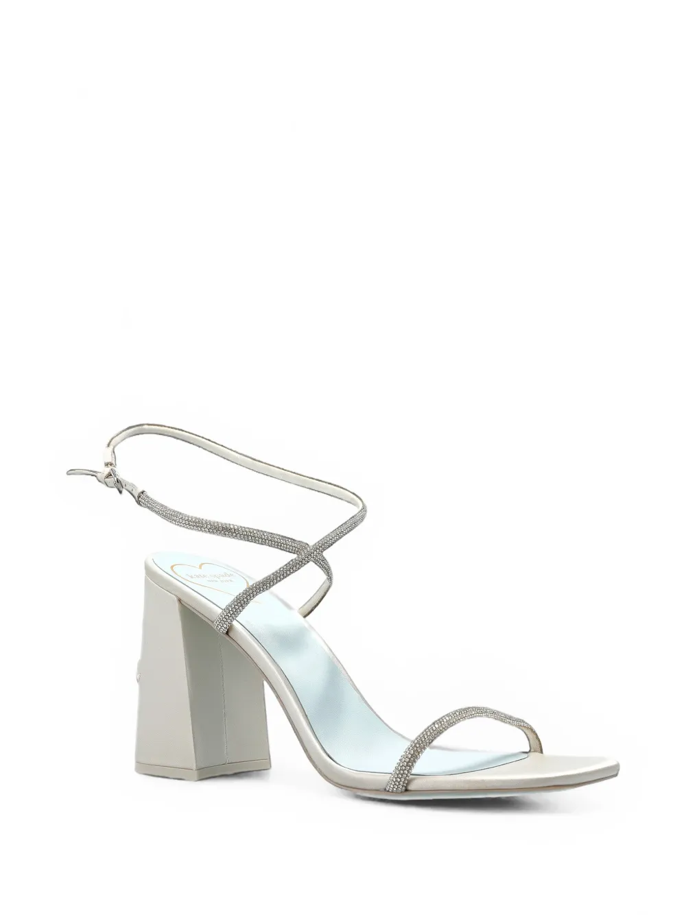 Kate Spade Say I Do sandalen met blokhak en verfraaid met kristallen Zilver