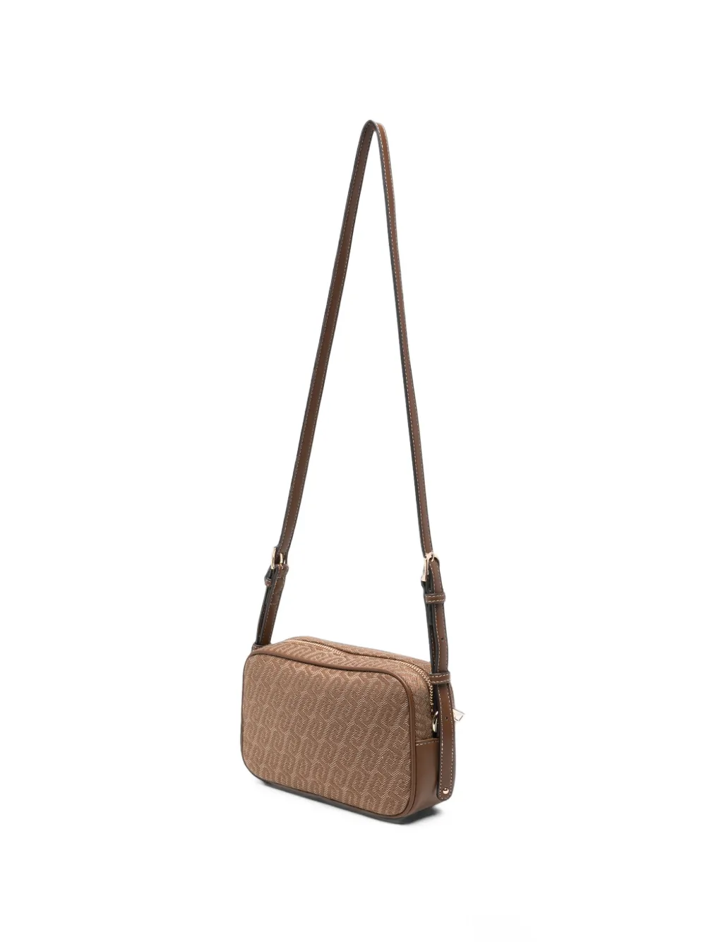 LIU JO small monogram-jacquard camera bag Bruin