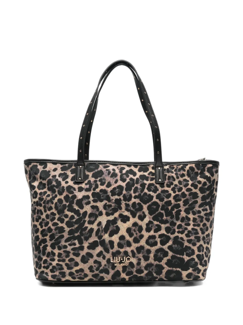 LIU JO leopard-print tote bag - Toni neutri