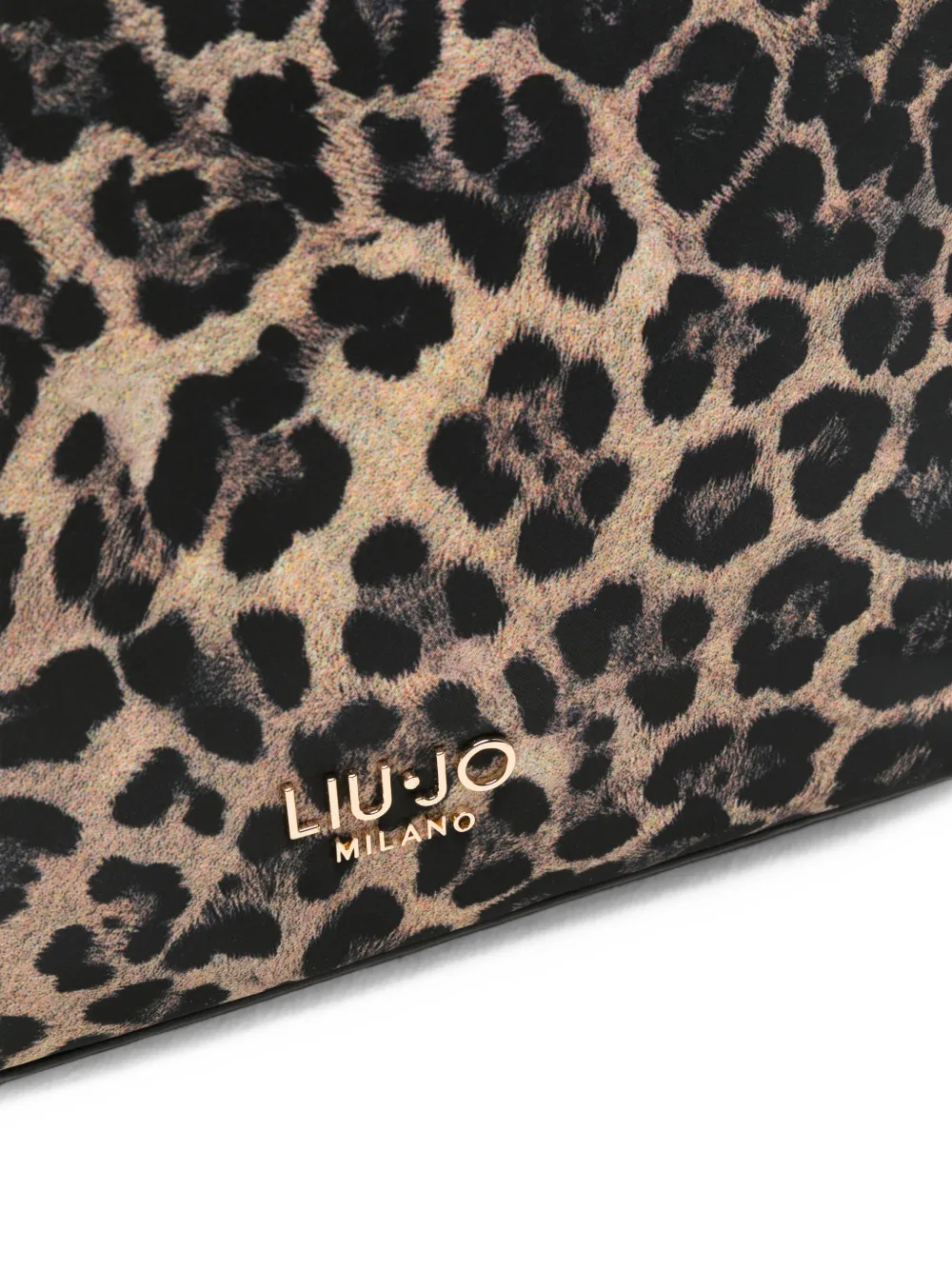 LIU JO leopard-print tote bag Beige