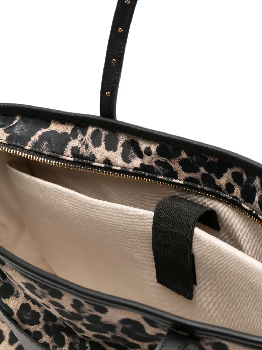 LIU JO leopard-print tote bag Beige