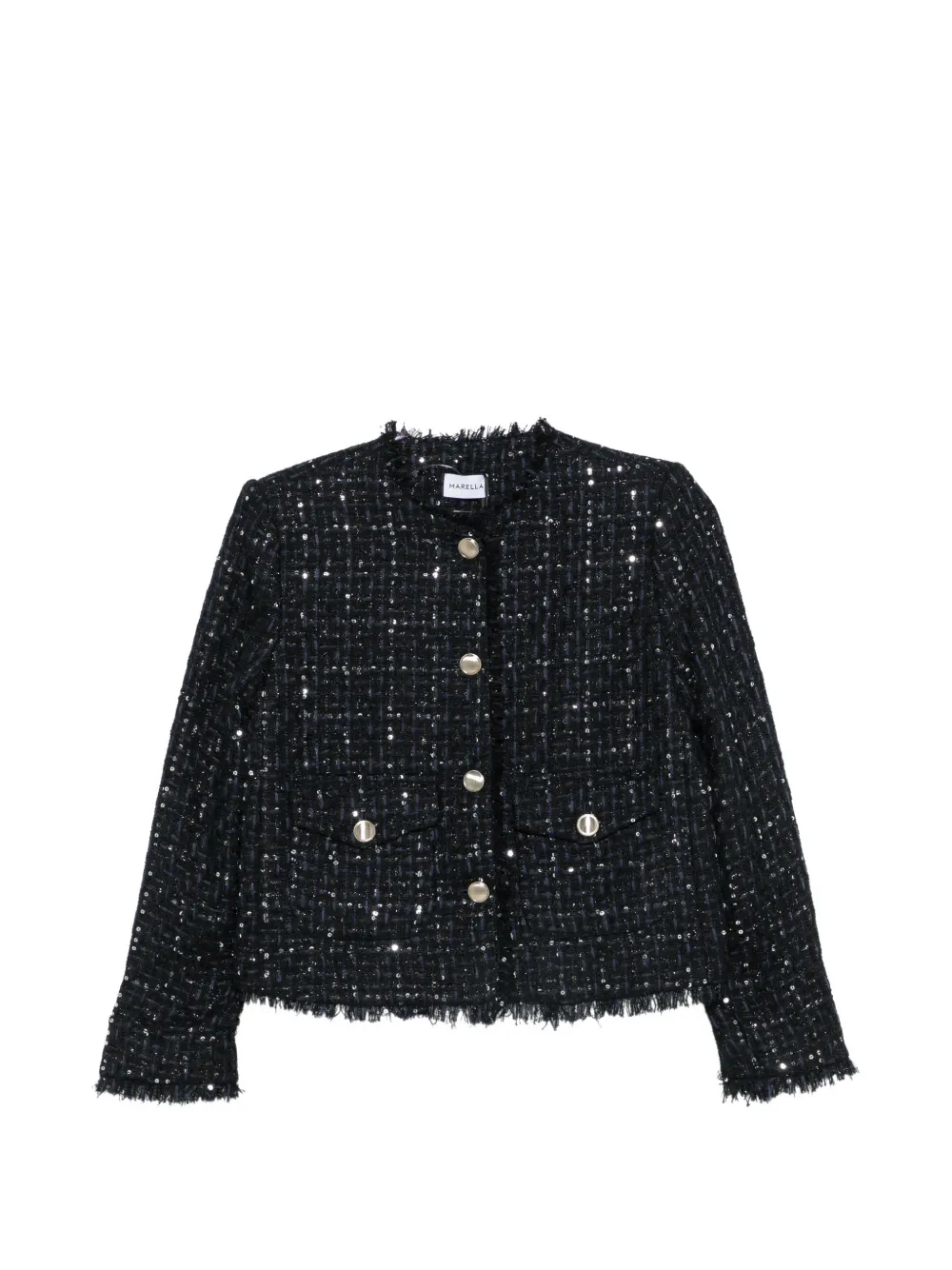 Marella Ricamo sequin-embellished jacket - Schwarz