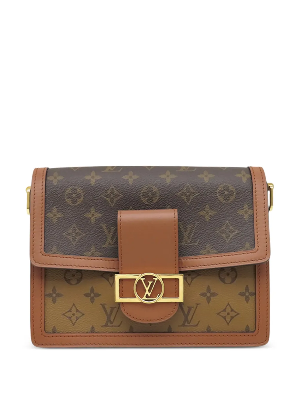 Louis Vuitton Pre-Owned 2021-2026 Monogram Reverse Dauphine MM satchel - Marrone