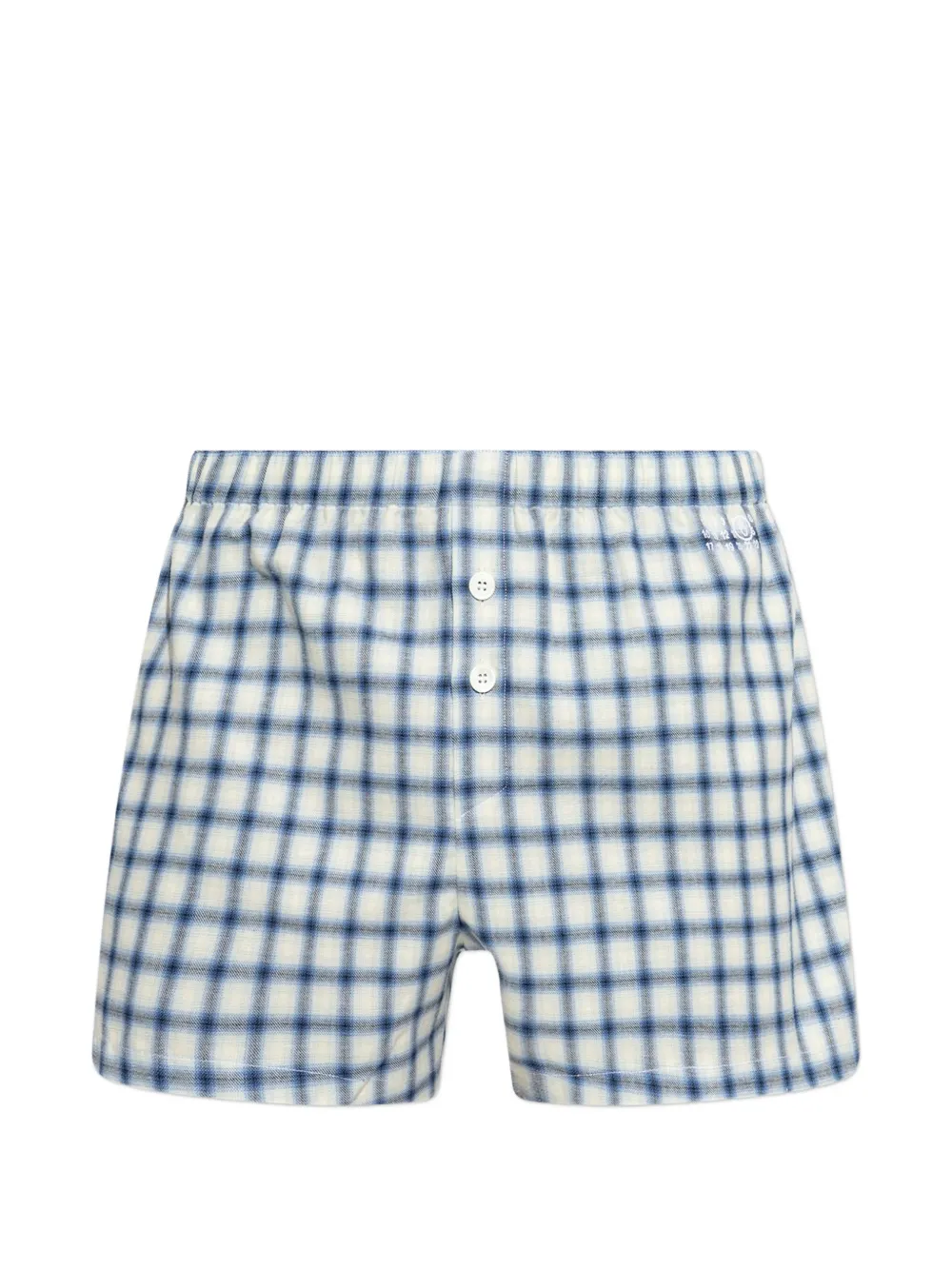 MM6 Maison Margiela check-pattern boxer shorts - Toni neutri