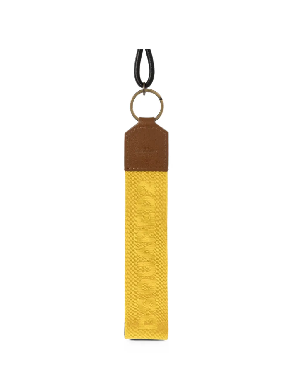 DSQUARED2 Sleutelhanger met geborduurd logo Geel