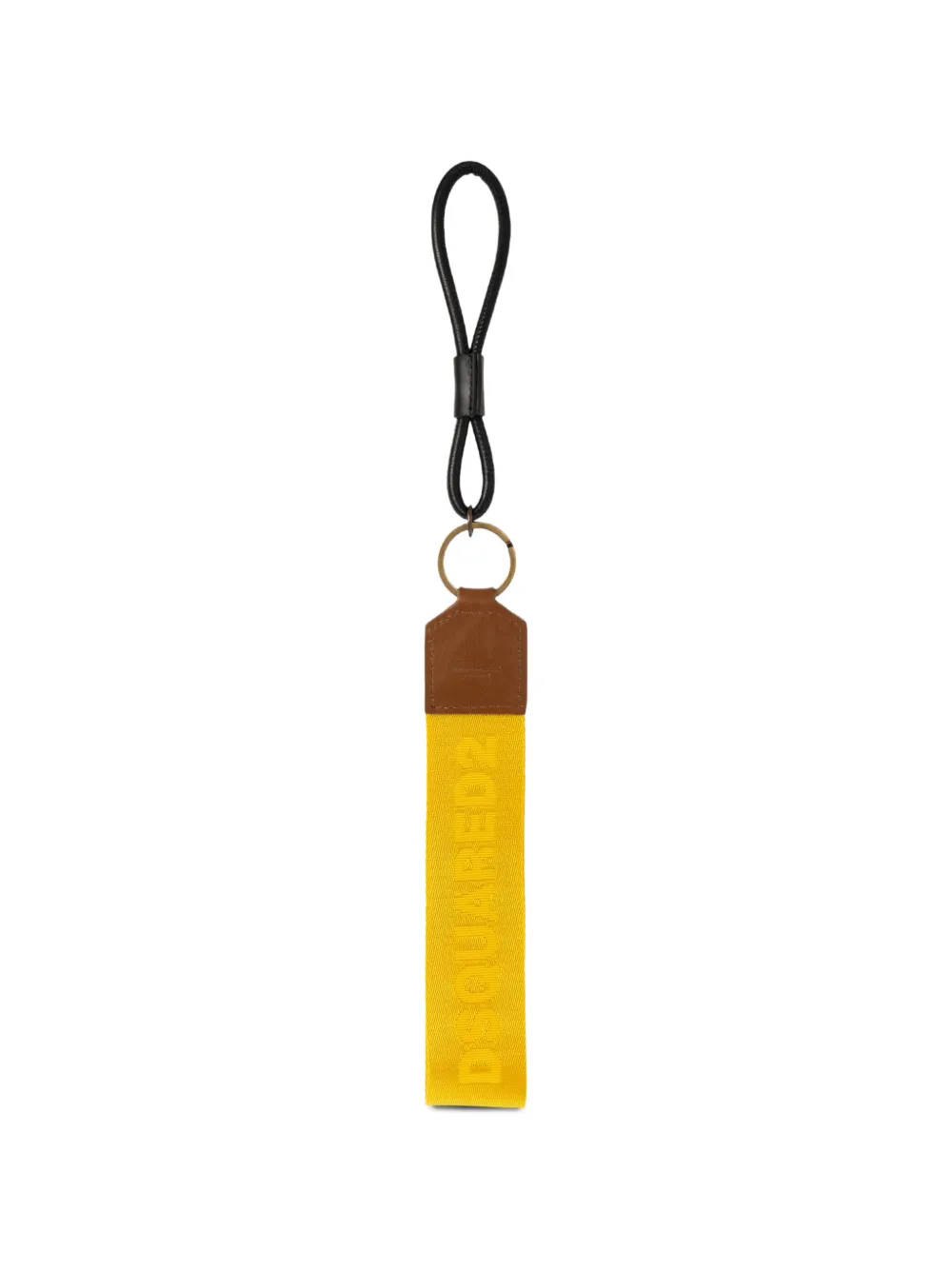 DSQUARED2 Sleutelhanger met geborduurd logo Geel