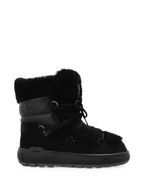 BOGNER Chamonix shearling-trim leather snow boots