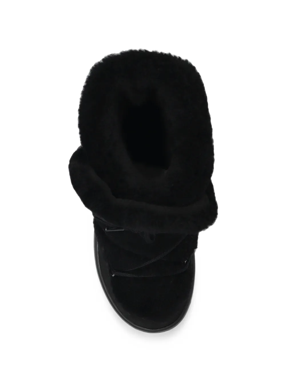 BOGNER Chamonix shearling-trim leather snow boots Zwart