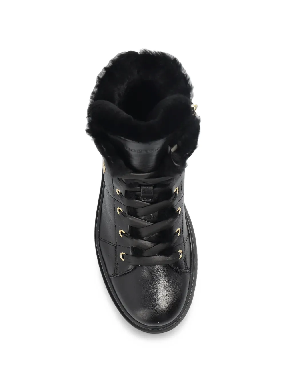 BOGNER St. Moritz leren combat boots Zwart