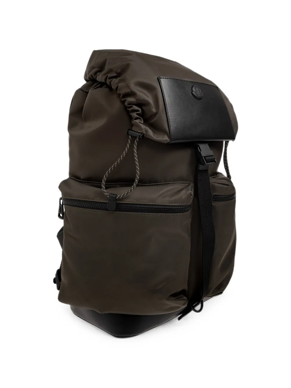 Moncler Kenton Drill logo-patch backpack Groen