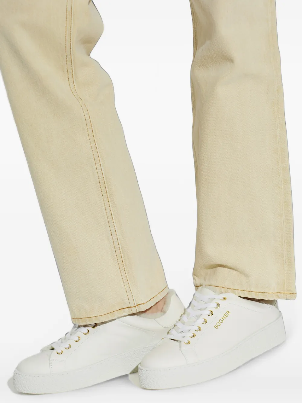 Bogner Lucerne Leather Sneakers in White, view 5