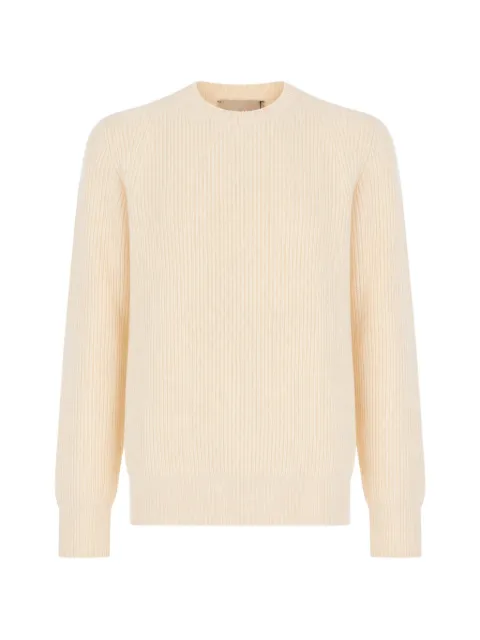 AMARANTO  ribbed-knit raglan-sleeve sweater