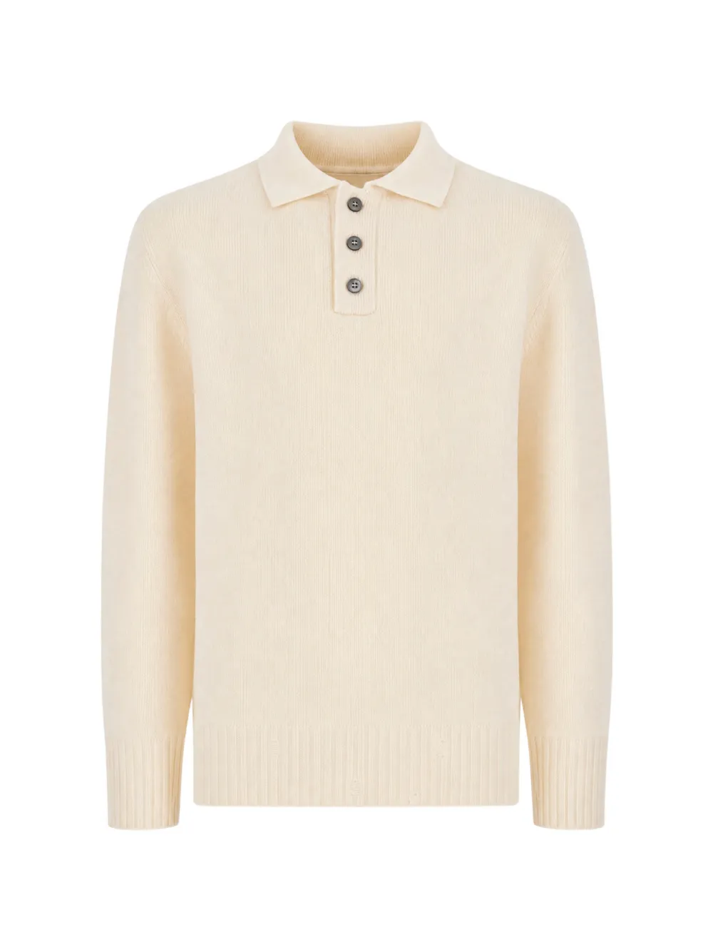 AMARANTO button-up collar polo shirt