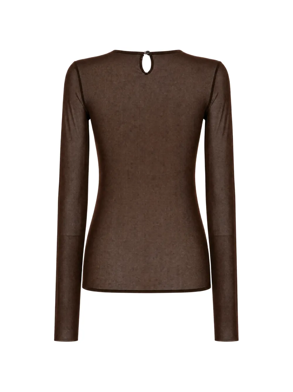 CO.GO sheer-mesh T-shirt Bruin