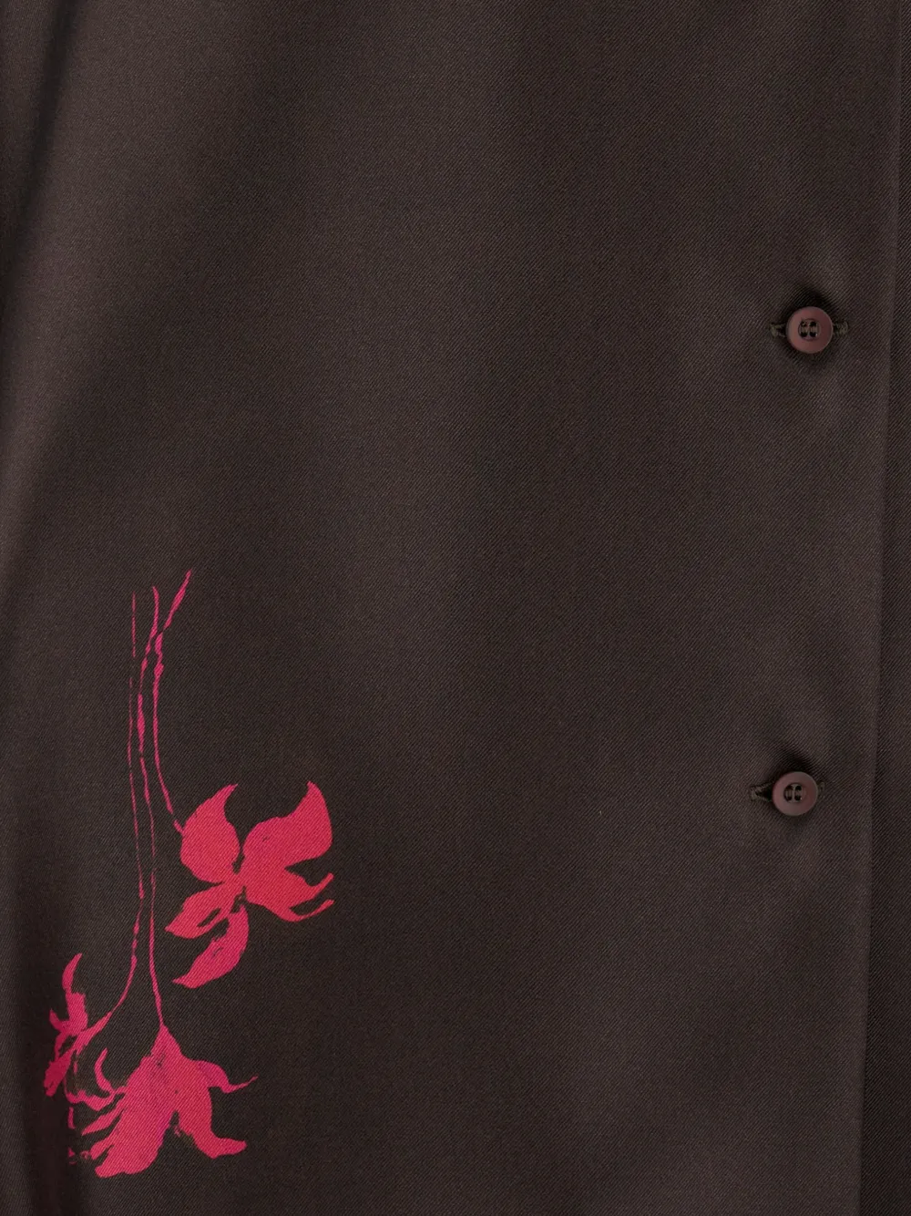 CO.GO floral-print silk shirt Bruin
