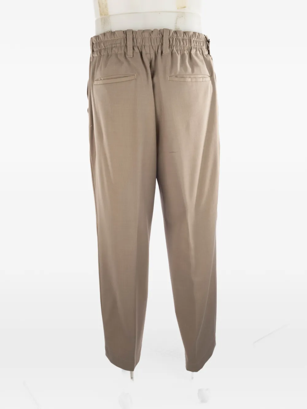 Myths pleated tapered trousers Beige