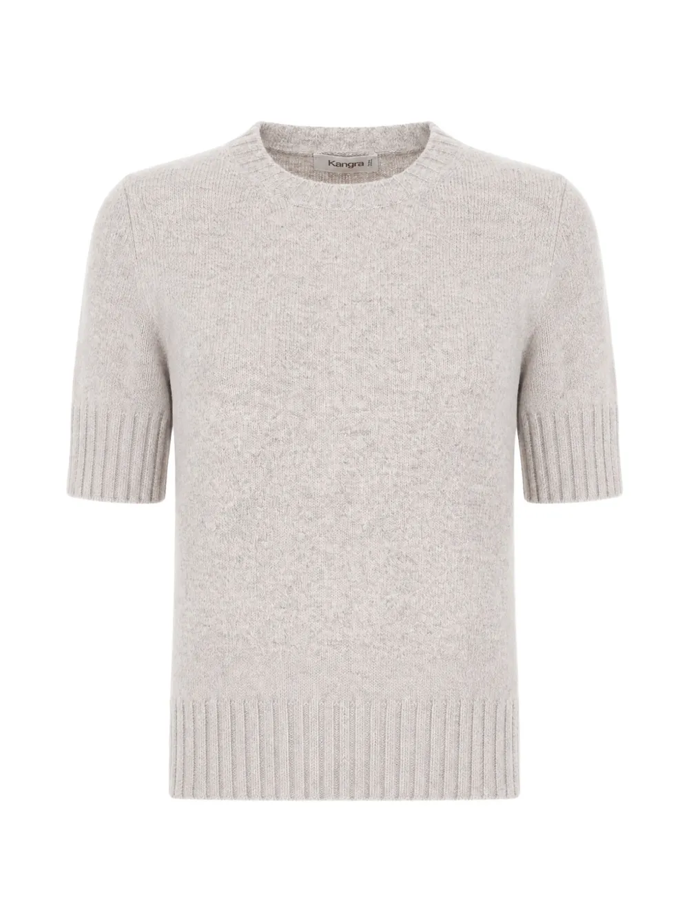 Kangra short-sleeve ribbed-trim sweater