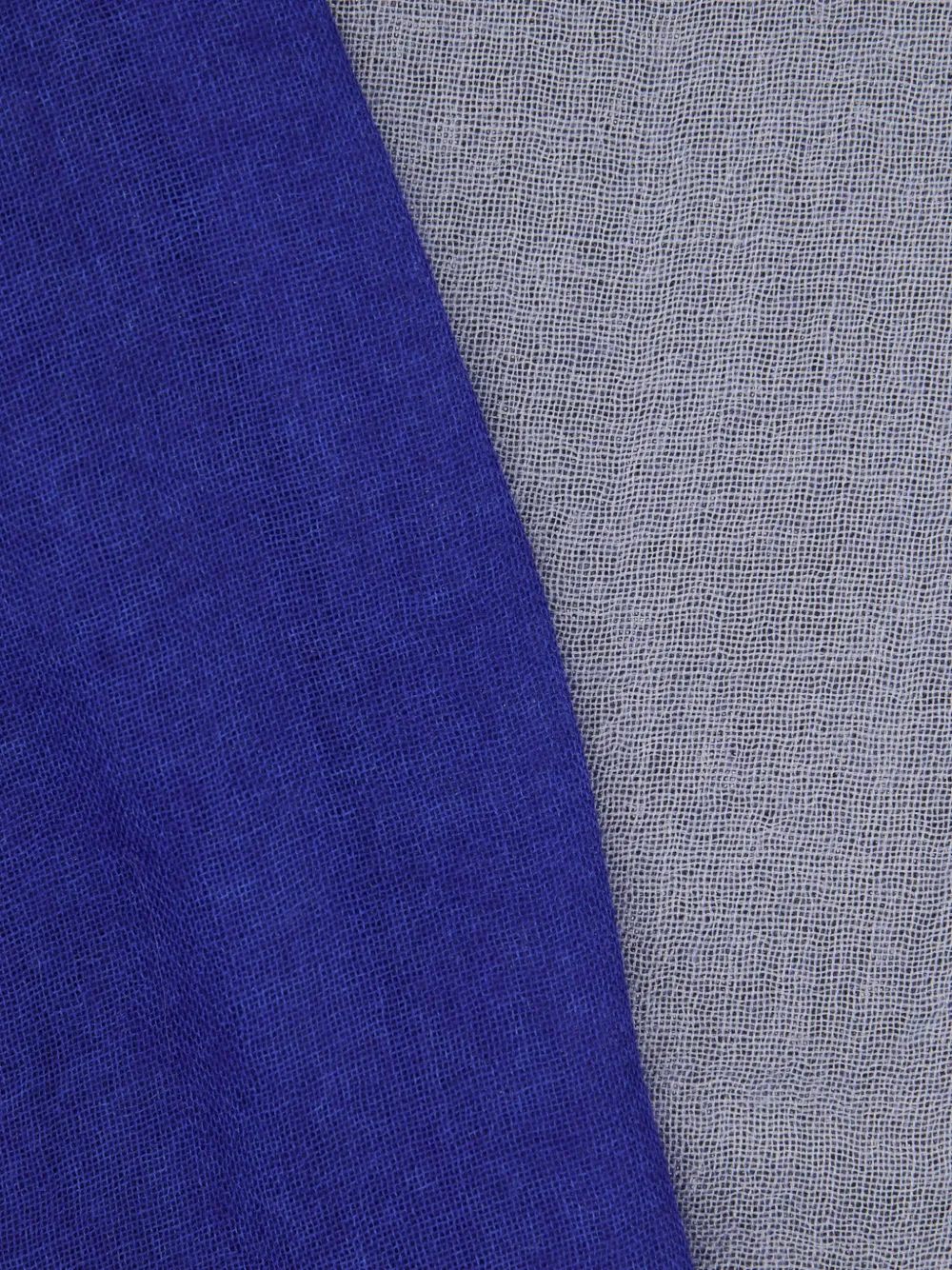 Faliero Sarti frayed scarf Blauw