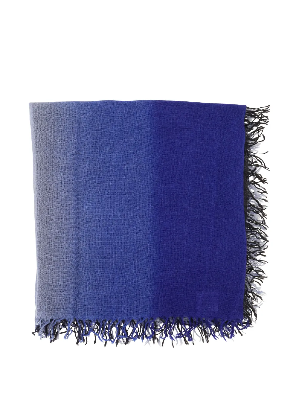 Faliero Sarti frayed scarf Blauw