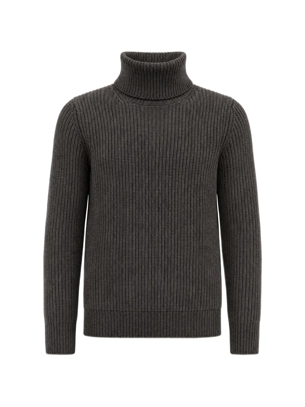 Fortela ribbed-knit roll-neck sweater - Grigio