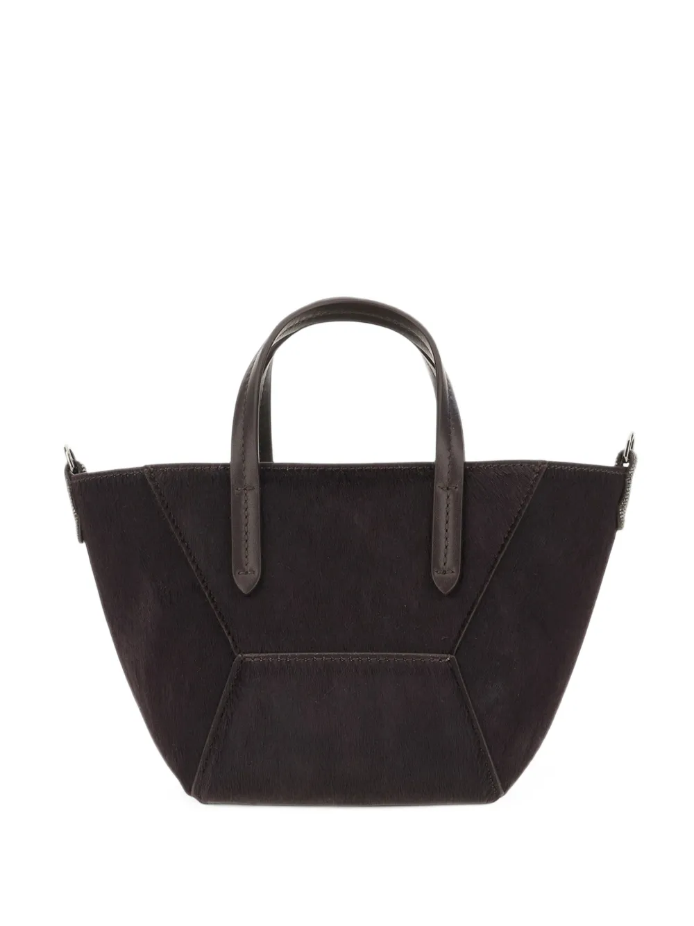 Brunello Cucinelli BC Duo leather tote bag Bruin