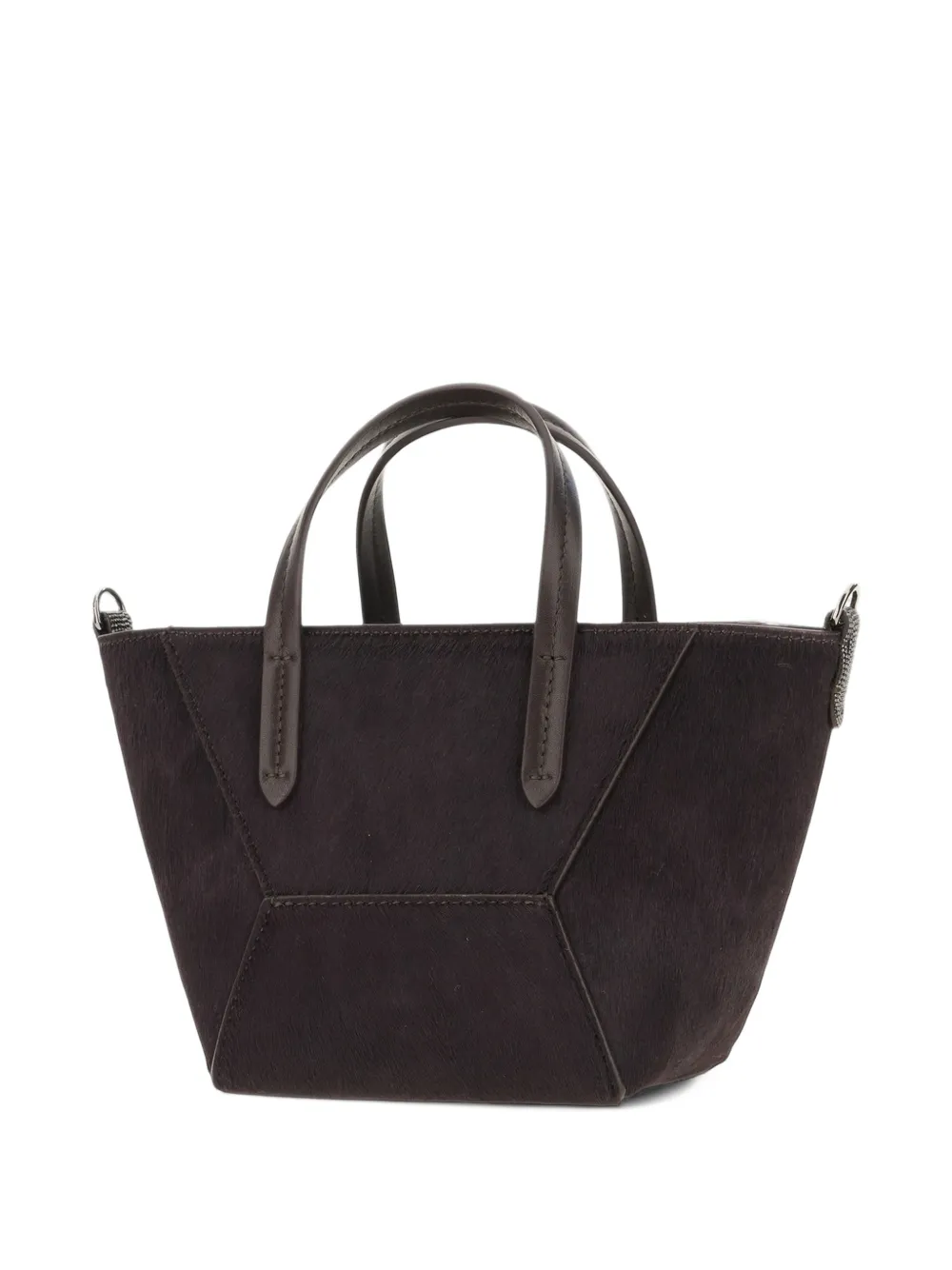 Brunello Cucinelli BC Duo leather tote bag Bruin