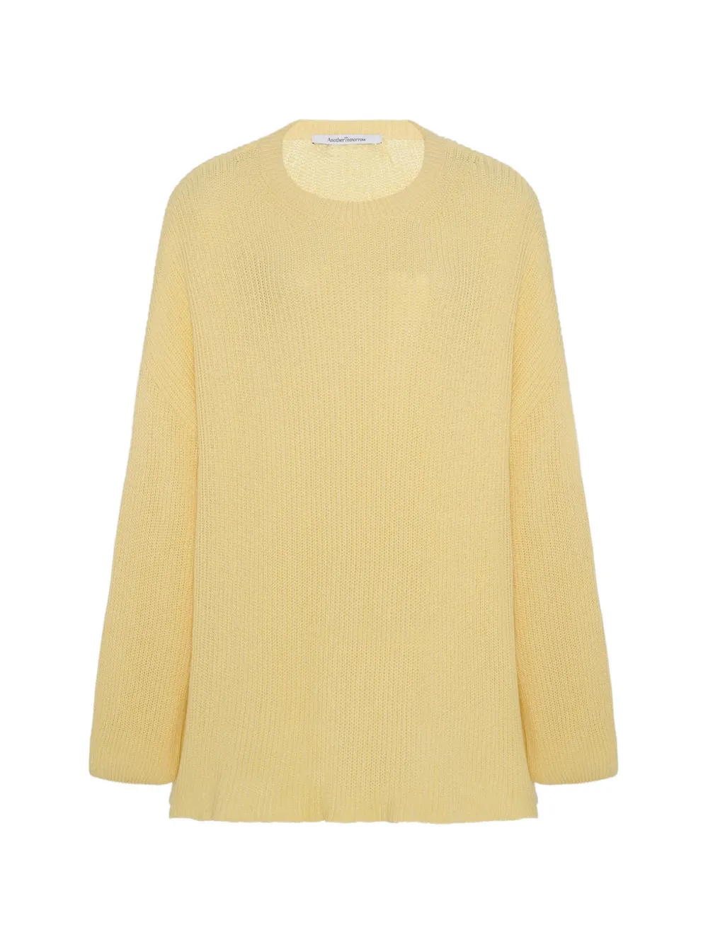 Another Tomorrow Draped crew-neck sweater