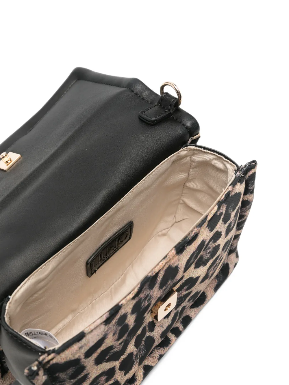 LIU JO leopard-print logo-plaque belt bag Beige