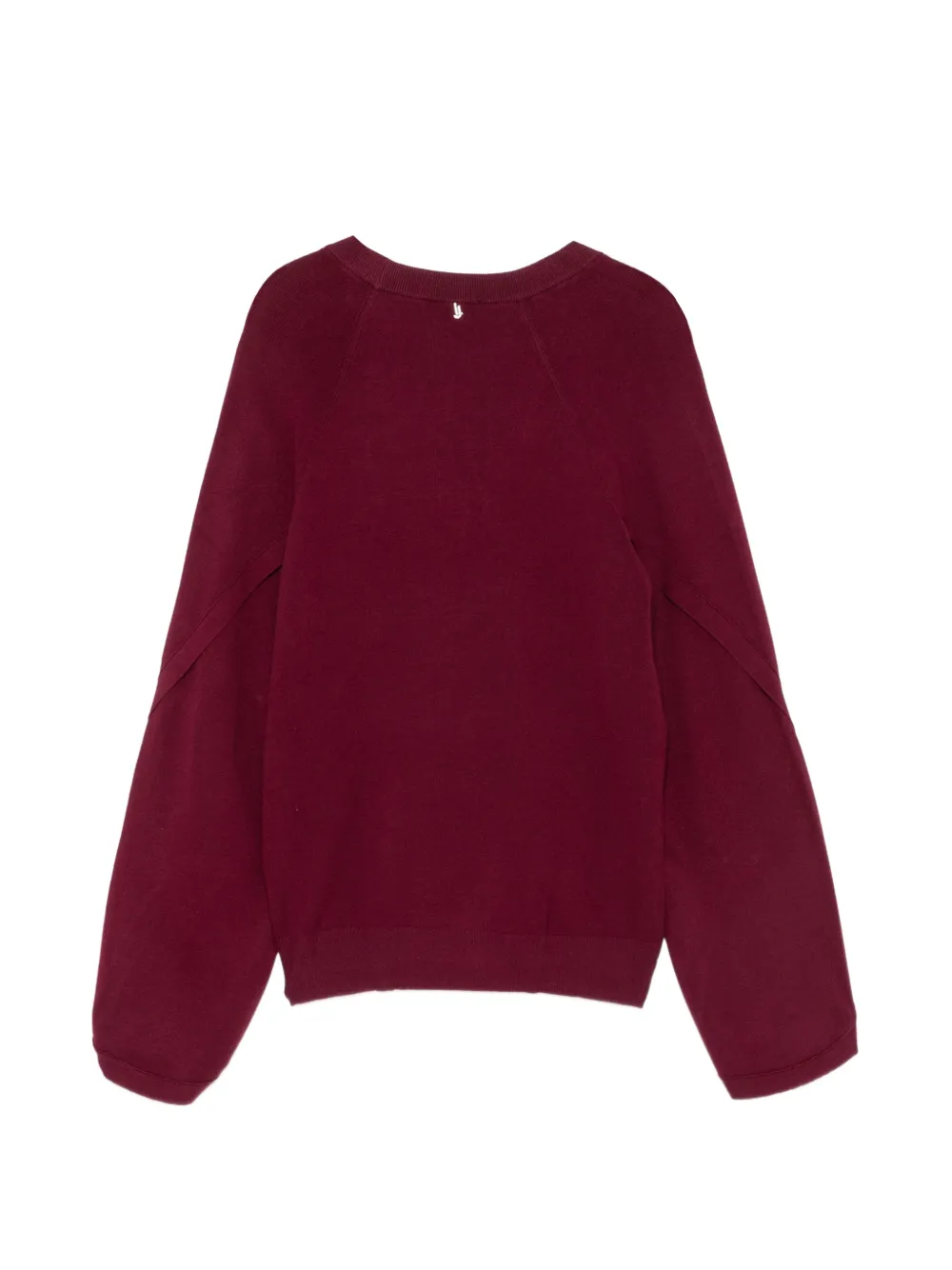 LIU JO button-detail V-neck sweater Rood