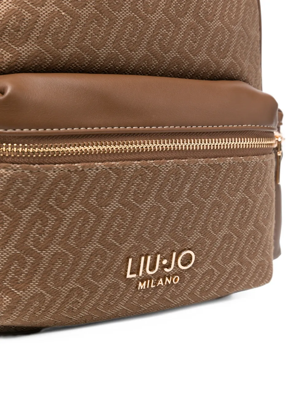 LIU JO monogram-jacquard backpack Bruin