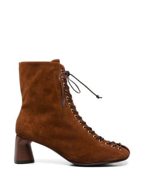 Halmanera lace-up suede ankle boots