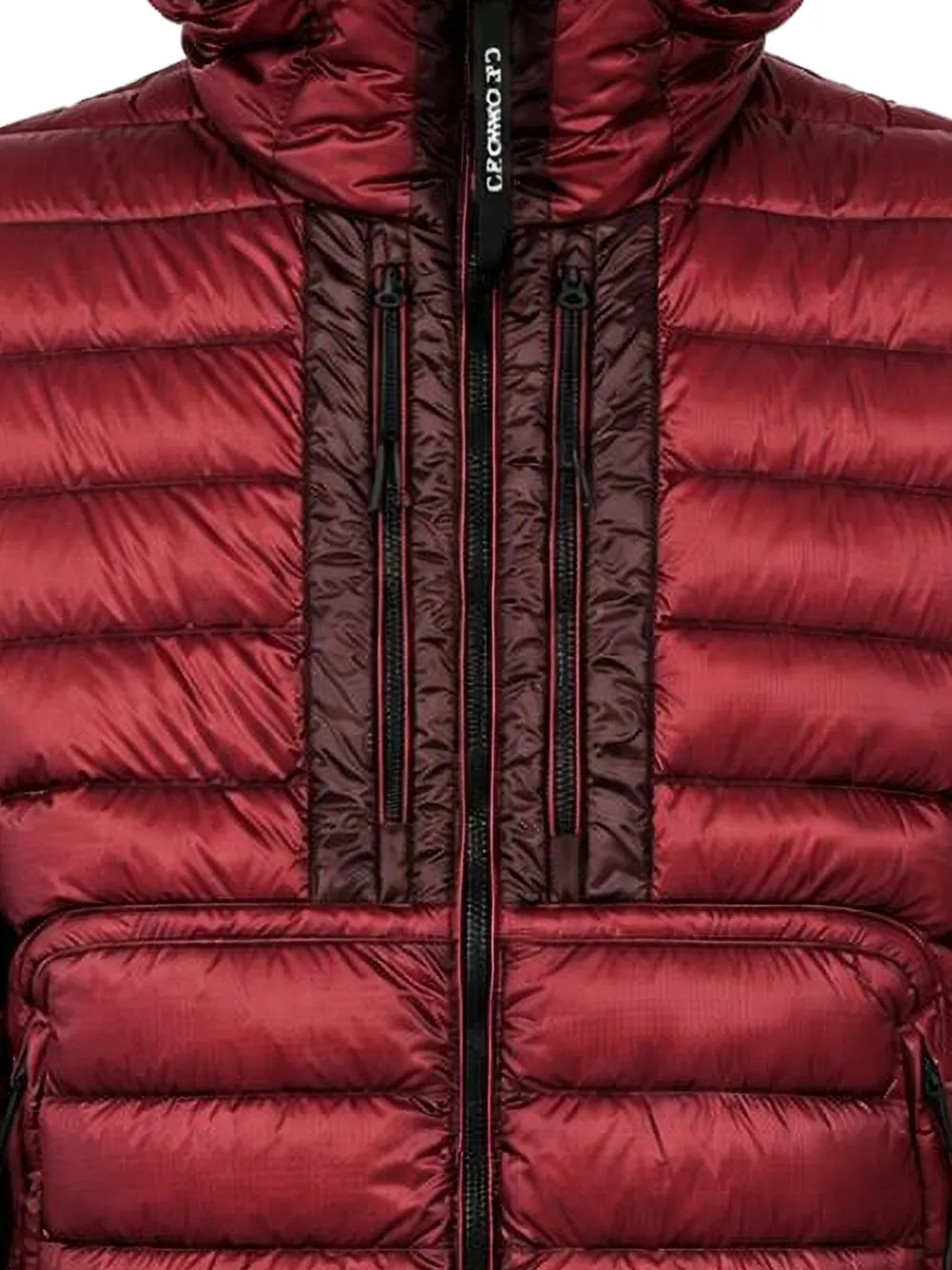 C.P. Company Gewatteerd jack met Goggle-detail Rood
