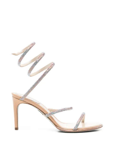 René Caovilla crystal-embellished sandals