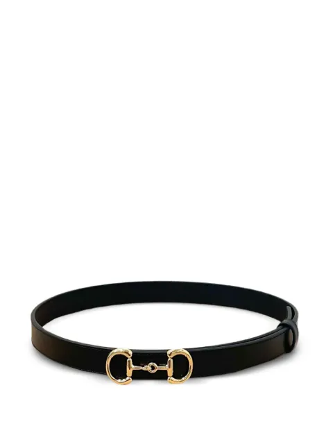 Gucci læderbælte med hestebidsdetalje