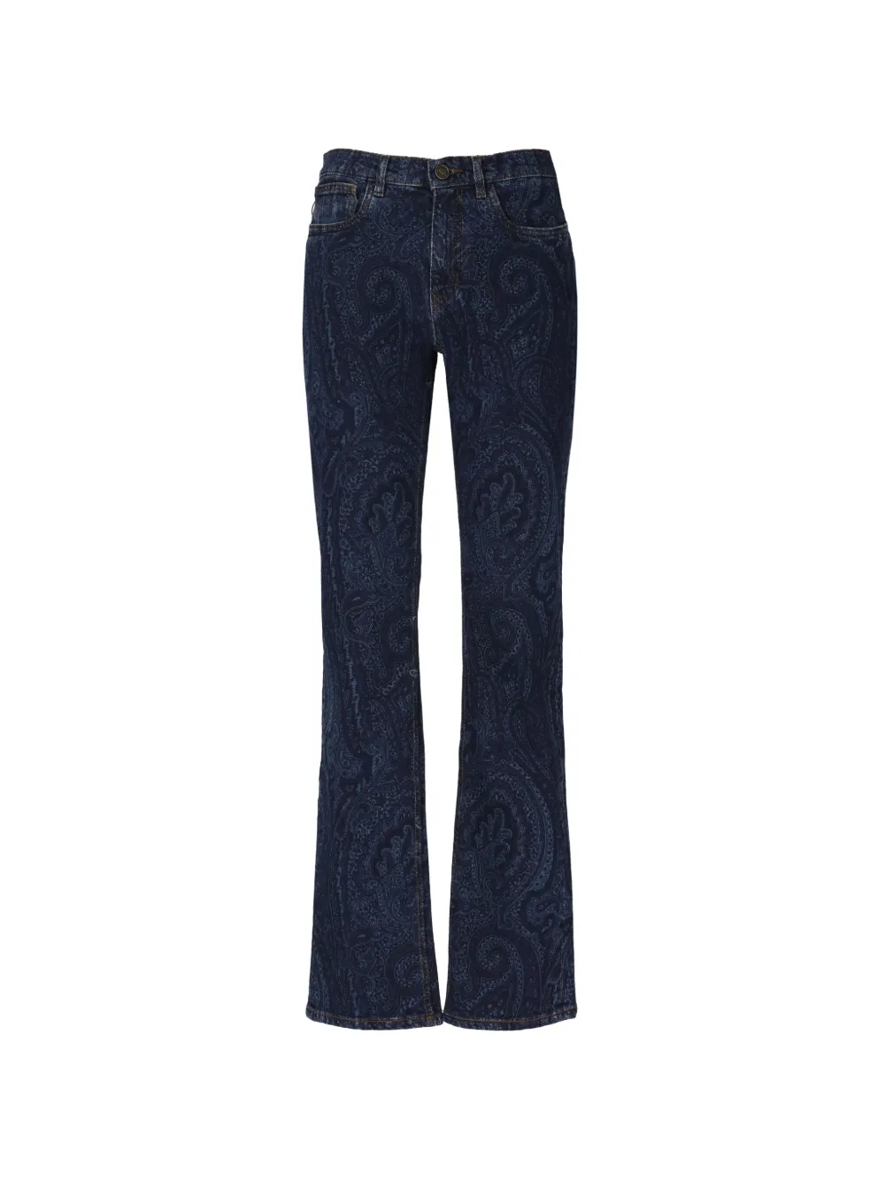 ETRO paisley-print jeans - Blu