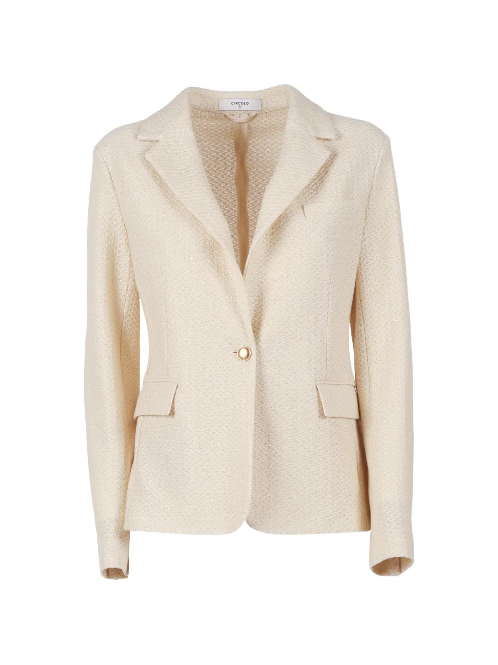 Circolo 1901 Blazer slim in cotone - Toni neutri
