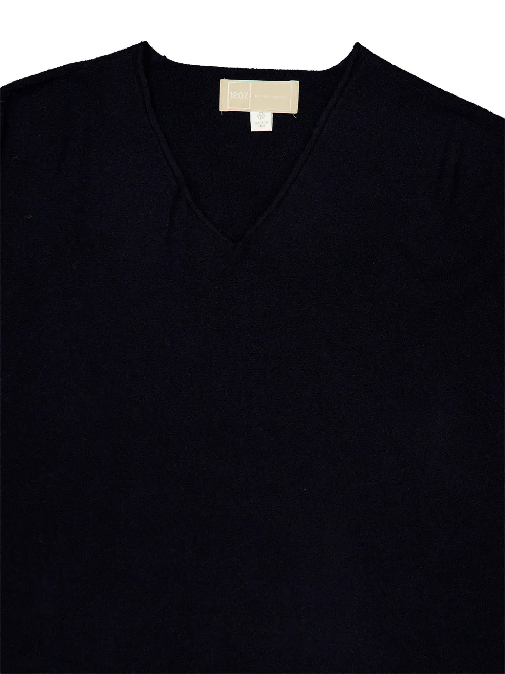 120% Lino Trui met V-hals Blauw