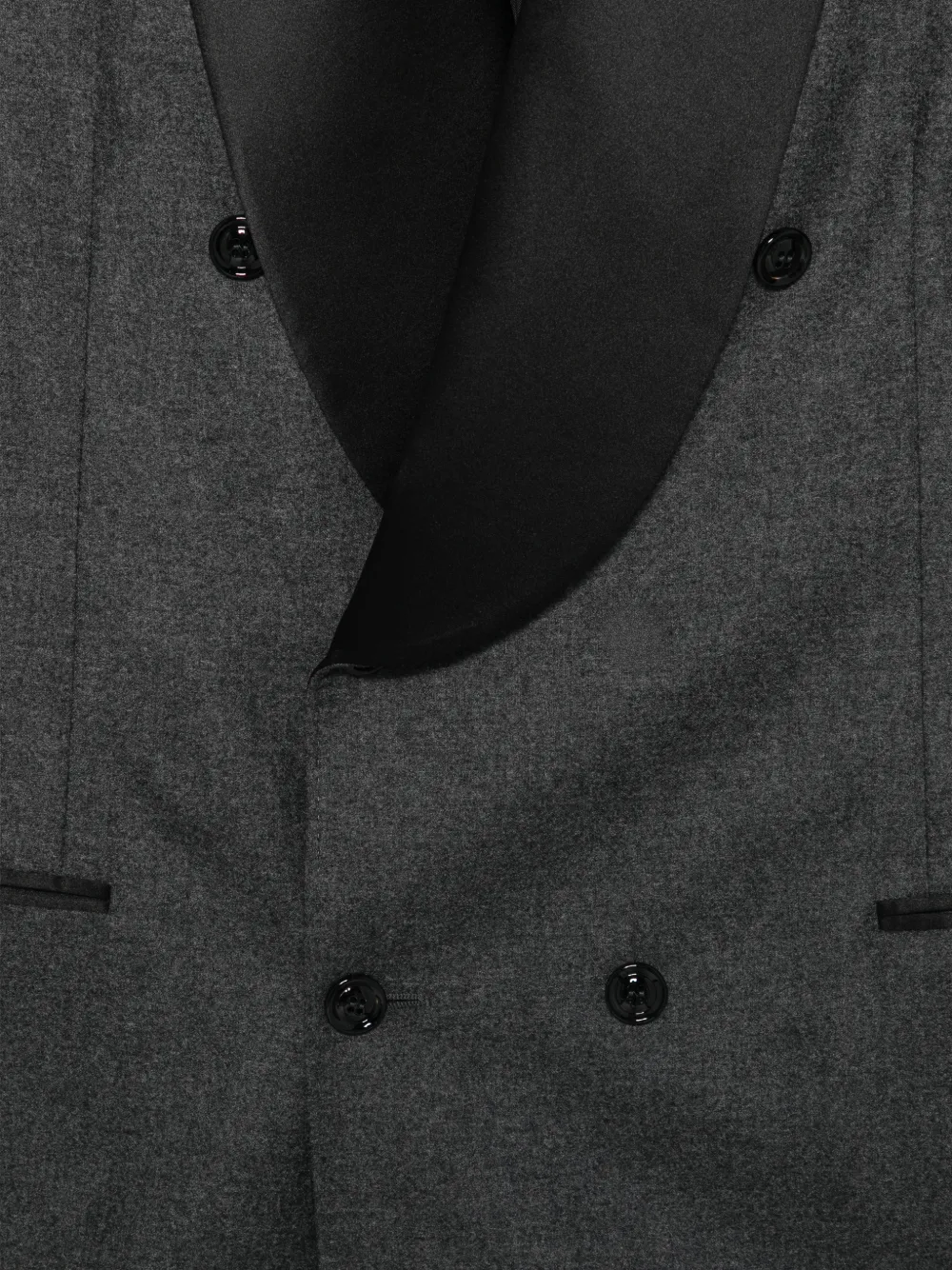 Brunello Cucinelli double-breasted shawl-lapel suit Grijs