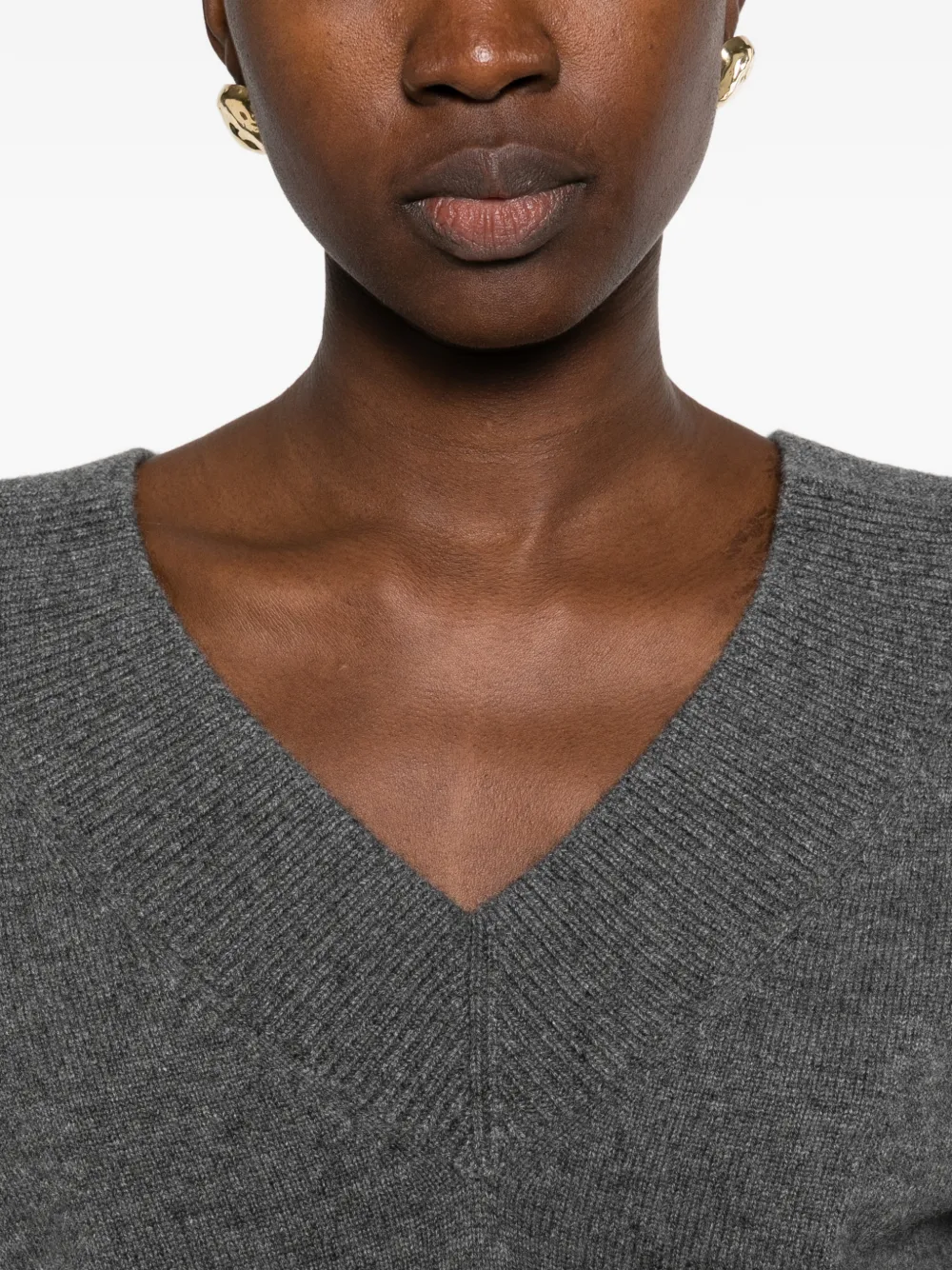 TOM FORD V-neck long-sleeve sweater Grijs