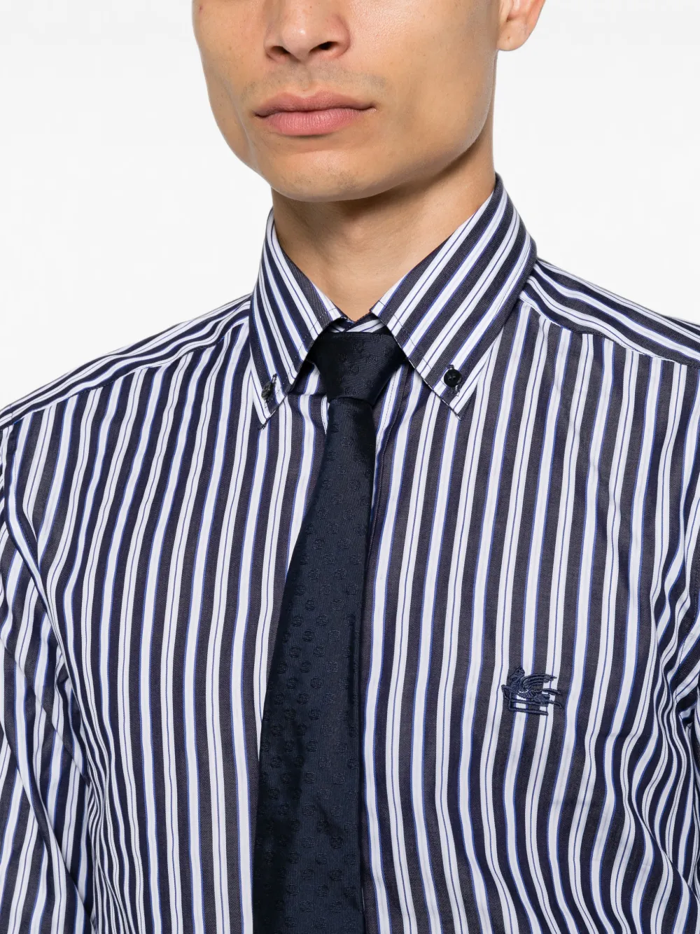 ETRO Gestreept overhemd Blauw