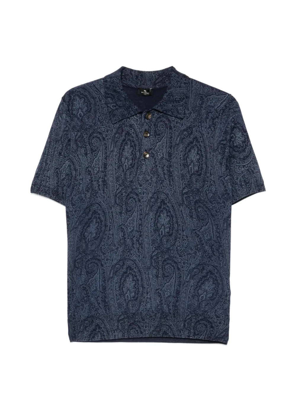 ETRO Polo con stampa paisley - Blu