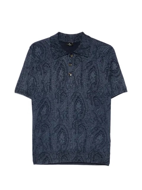 ETRO paisley-print polo shirt