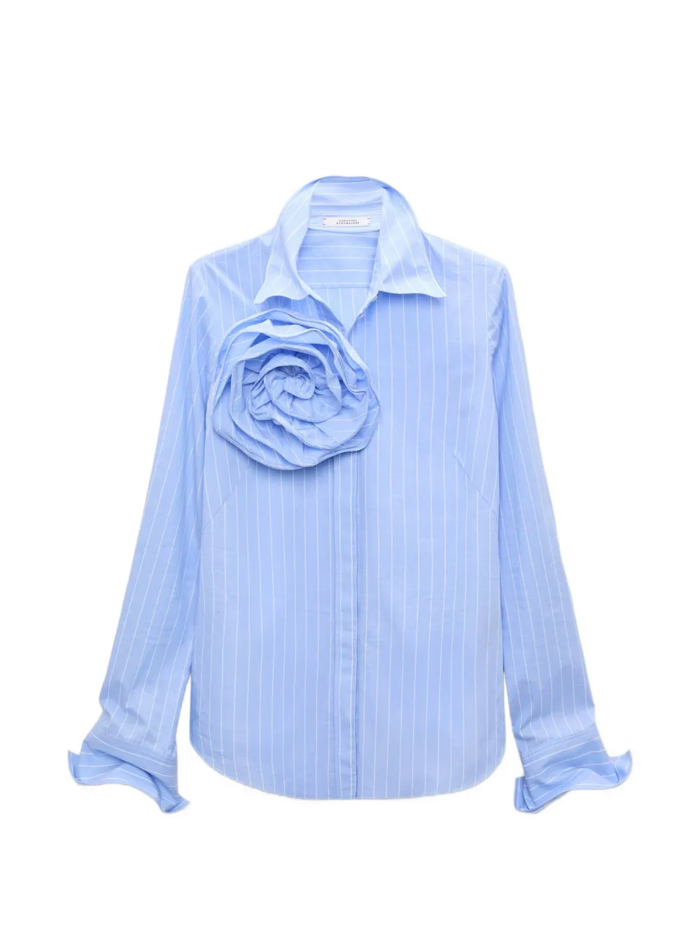 Dorothee Schumacher striped rosette shirt - Blau