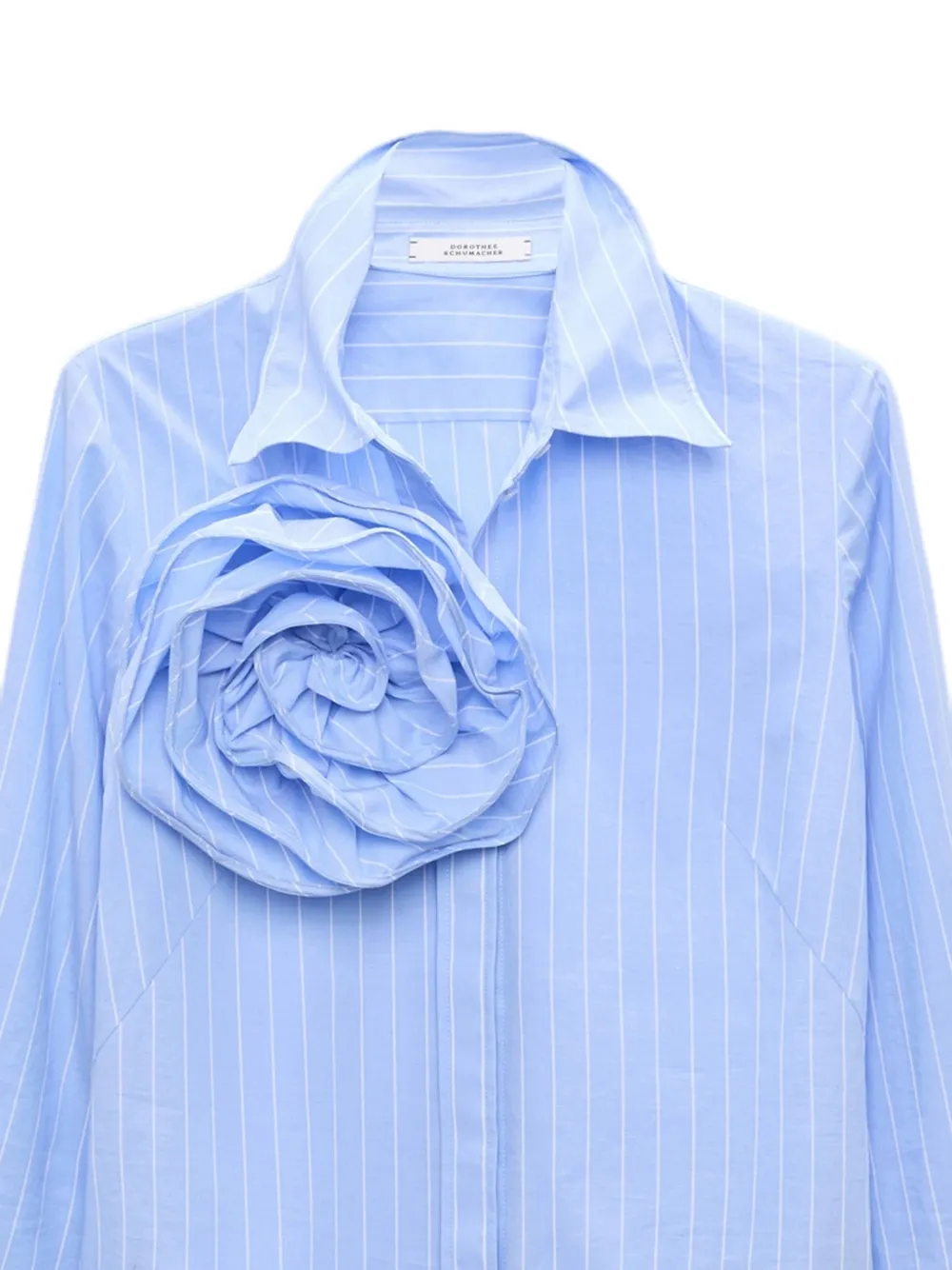 Dorothee Schumacher Gestreept blouse met rozet Blauw