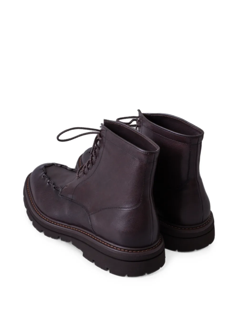 CALCE lace-up leather boots Bruin
