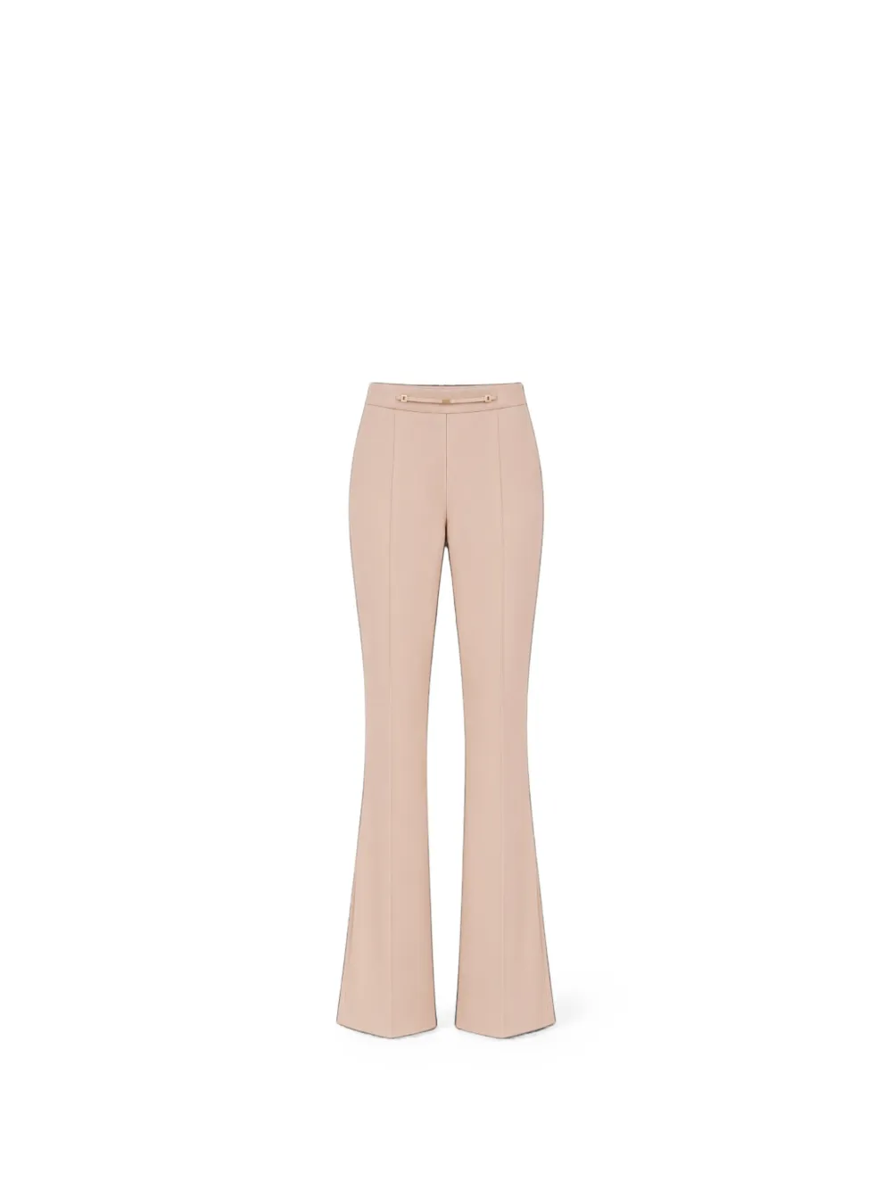 Elisabetta Franchi belted flared trousers Beige