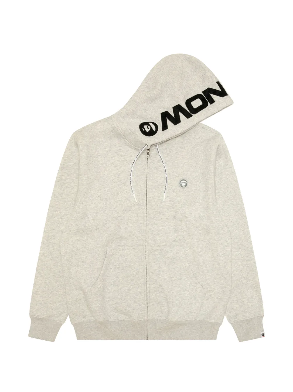Aape By A Bathing Ape Aapenow Moonface Zip-up Hoodie In White