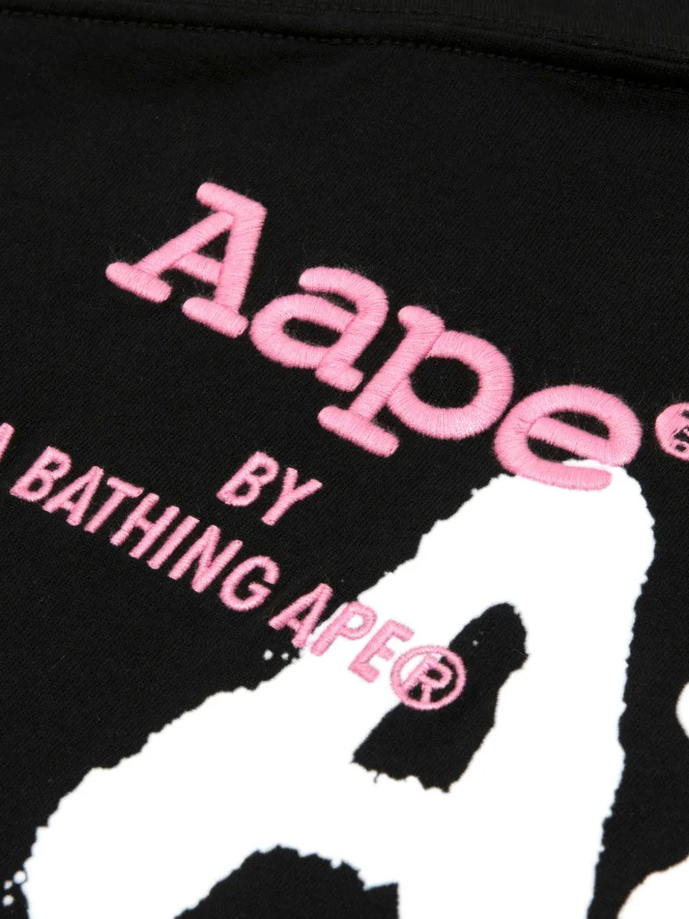 AAPE BY *A BATHING APE Aape T-shirt met lange mouwen Zwart